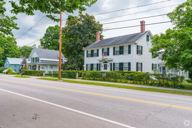 Some homes sit just steps from the New Hampton School campus.