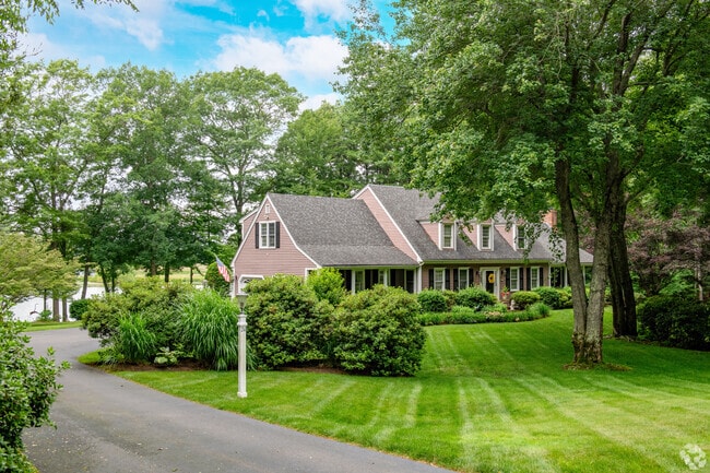 With a pond in the back yard, this home in Plympton would be a bucolic spot to come home to.