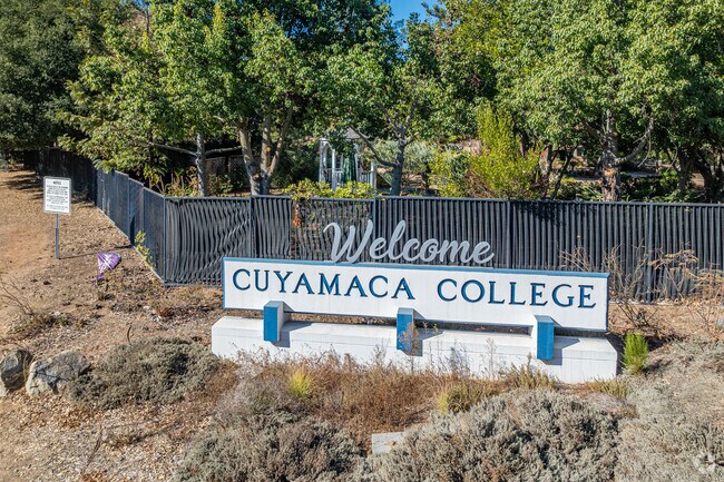 Cuyamaca Community College serves about 8,000 students.