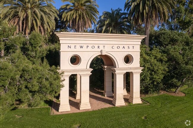 The stunning signage in Newport Coast proudly proclaims your arrival to the neighborhood.