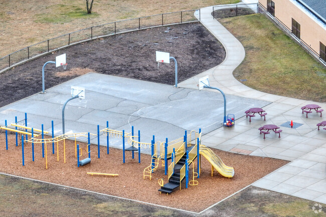 Pine Elementary School has a wonderful playground.