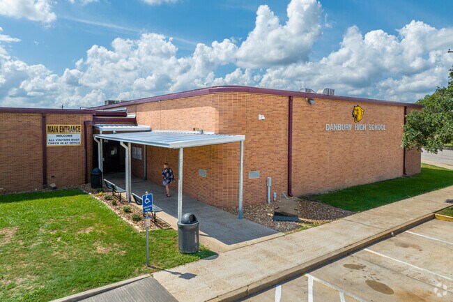 Danbury High School is a 3A school serving grades 9-12.