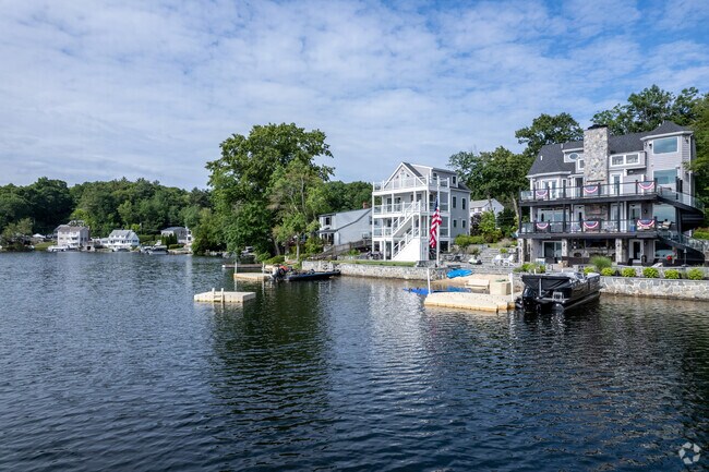 Sheldonville has waterfront homes along Lake Pearl.