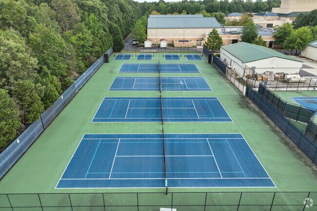 Tennis courts for student to challenge their tennis skills.