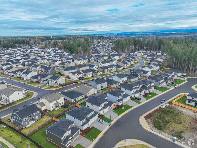 A modern neighborhood in South Hill.