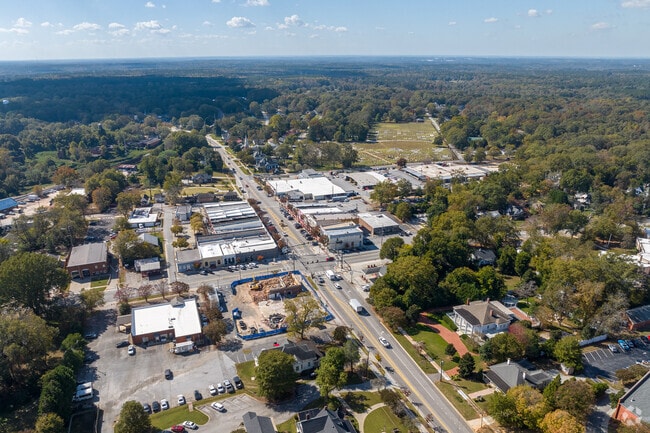 The historic downtown area of Social Circle is full of retail stores and restaurants for all.
