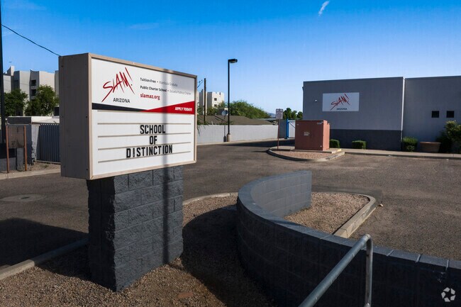 SLAM Elementary School is a  tuition-free public charter school serving the area of Tempe.