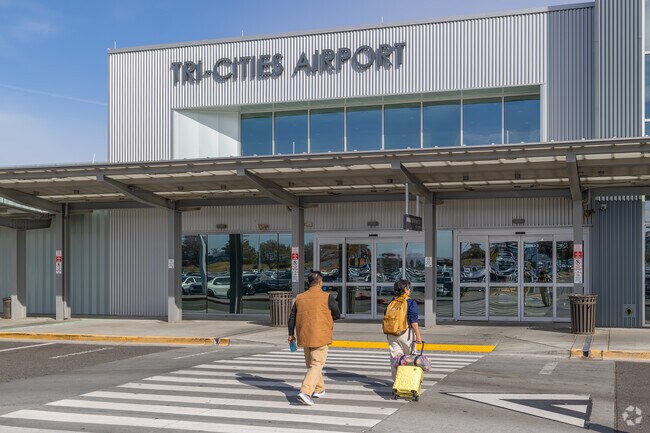Travelers depart from Tri-Cities Airport, 35 miles east of Prosser.
