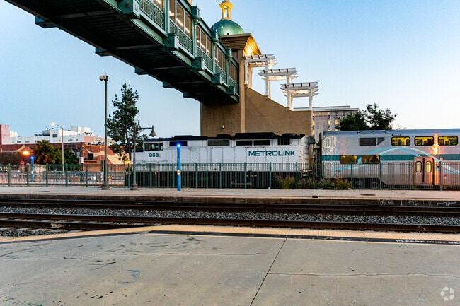The Pomona Train Station is where Downtown Pomona residents can catch a bus or train for travel.