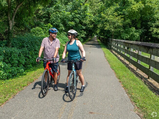 This Salem Township  couple is getting some trail time at Little Miami Scenic River Trail.