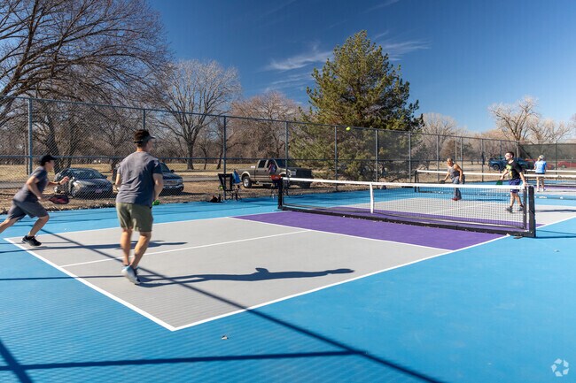 Get your friends together for some pickleball at Sedgwick County Park near Orchard Park.