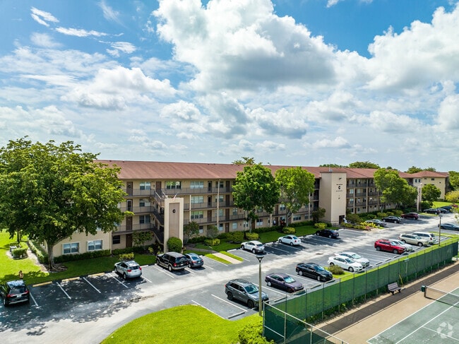 One of the many different styles of Condominiums inside Century Village.
