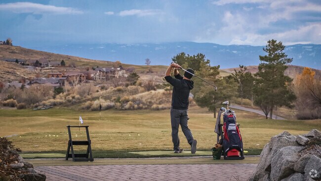 Red Hawk golf course located in Sky Ranch is a popular choice for avid golfers in the area.