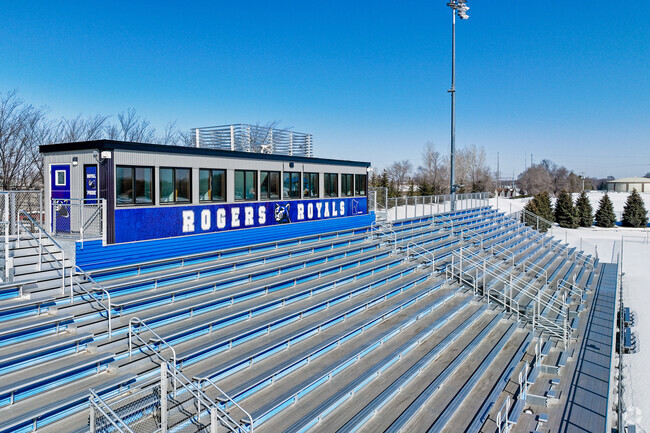 Rogers Elementary School students can enjoy various games at the high school campus.