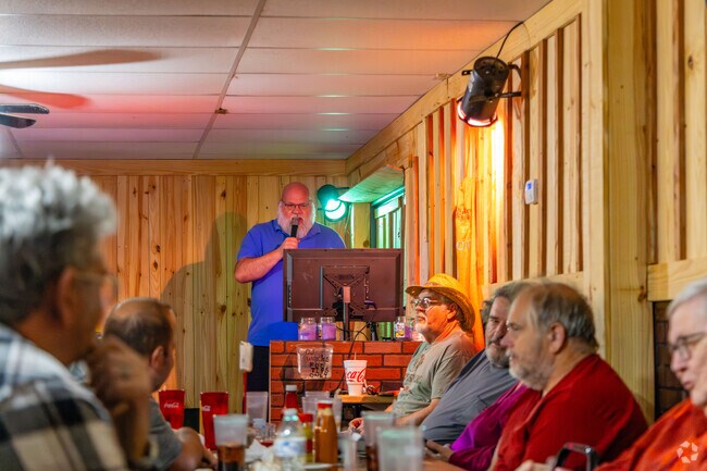 Locals come to Donna & Friends every Tuesday for live karaoke in Muscle Shoals.