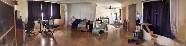 Livi room + full kitchen behind