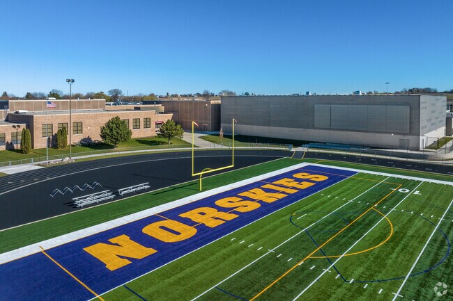 The varsity football team for DeForest High School is the Norskies.