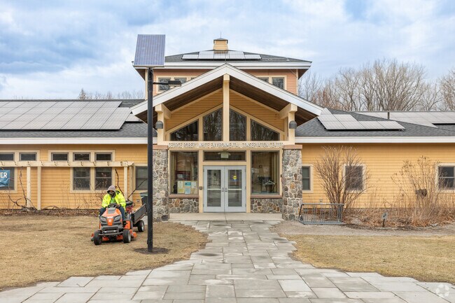 The Boston Nature Center and Wildlife Sanctuary in Mattapan Square offers an impressive welcome building.