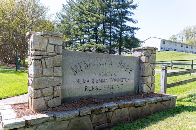 You can bring your family and enjoy the fun of Memorial Park in Rural Hall.