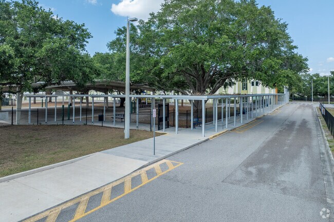 Student drop off is convenient with access on the south side of Dr. Phillips Elementary School.