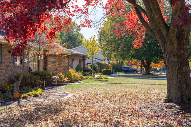 Large trees offer plenty of shade in the Pleasant Hills community of Normal, IL