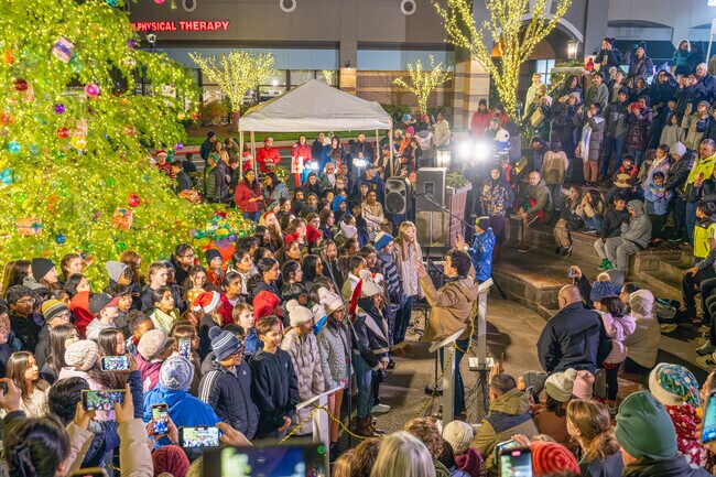 Locals love to watch the Stoller Middle School Choir sing Christmas carols every year.