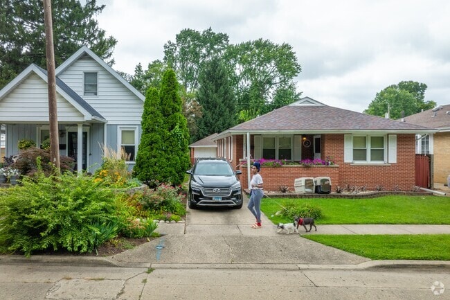 Bunn Park has plenty of sidewalks and walkways for taking the dog for a walk.