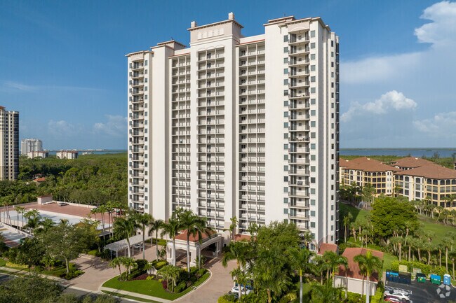 The Navona at The Colony condomiums stand tall over the North West corner of the neighborhood.