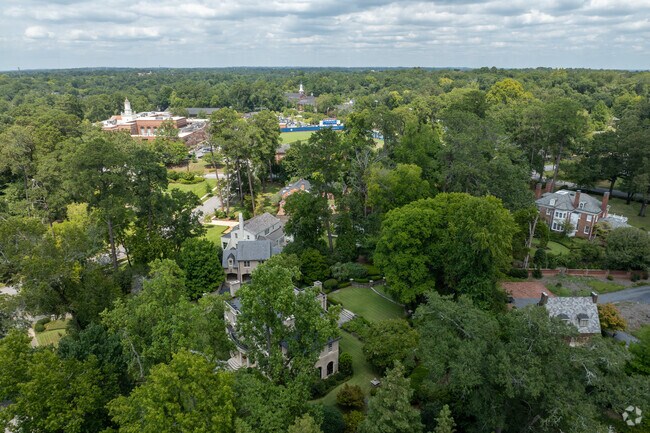 Much of the Peacock Woods-Dimon Circle neighborhood has a lovely tree canopy.