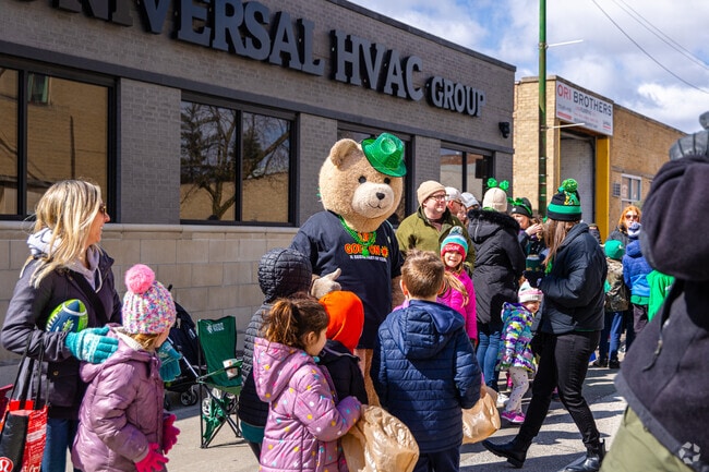 Edgebrook locals can enjoy seasonal celebrations nearby, like the NW St. Patrick's Day Parade.