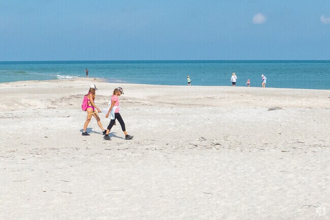 Getting out for a walk with friends is a favorite pastime for North Captiva Island residents and guests.
