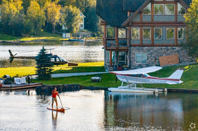 Some Old Seward-Oceanview homes feature space for aquatic aircraft.