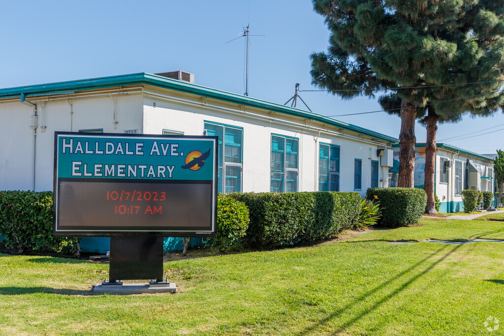 Halldale Ave Elementary School is home of the Hawks.
