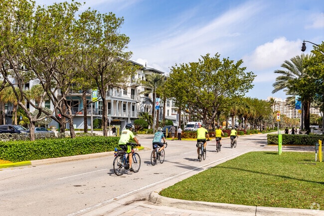 Residents of Lauderdale by the Sea can enjoy a bike ride down Ocean Drive.