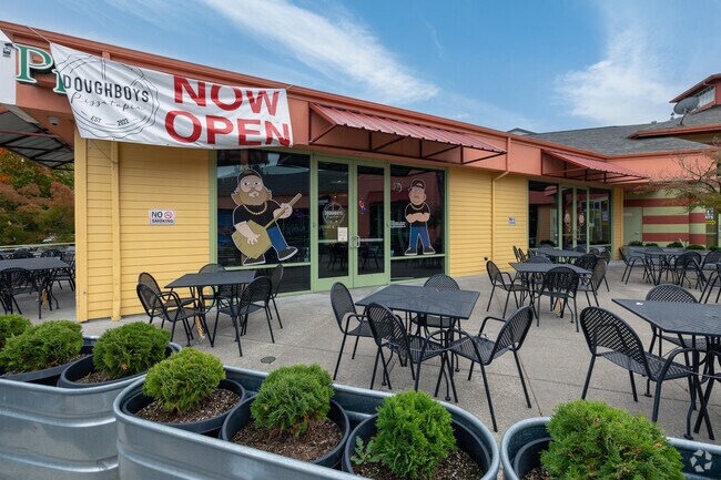 Grab a slice at Doughboys Pizza on N Marine Dr in Bridgeton.