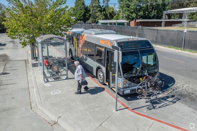 Napa Valley Transportation Authority buses serve the Soscol Gateway South neighborhood.