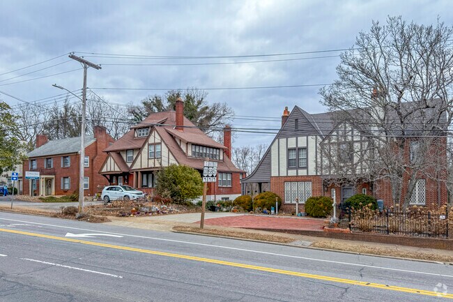 Larger homes in a variety of styles line many Uptown streets, like these on Church St.