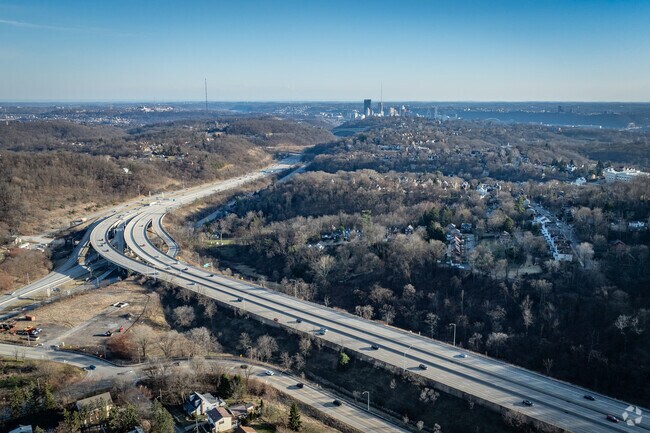 Brighton Heights residents have easy access to I-279 for travel into or away from the city.