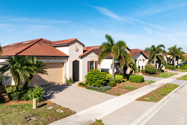 Mediterranean inspired architecture is dominant in Sarasota National.