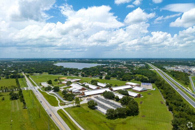 Aaerial of Neptune Middle School in Neo City.