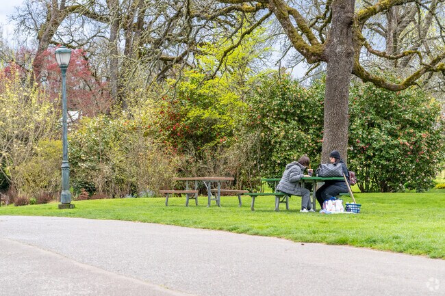 Bush’s Pasture Park is a great spot to picnic and just a short drive from Northeast Neighbors.