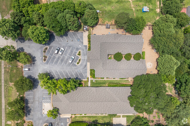 Harbour Oaks Montessori School has playgrounds for kids of many ages.