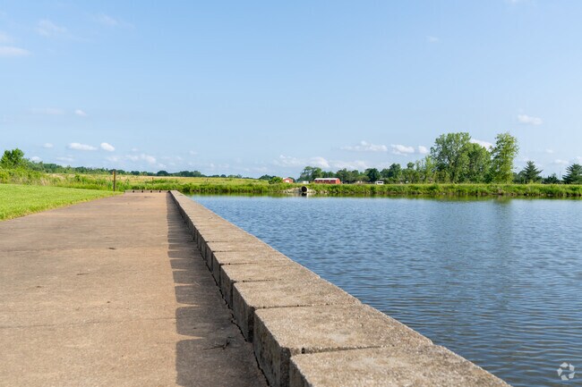 The Bellefontaine Conservation area has several fishing lakes stocked with different fish.