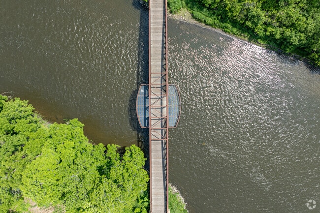 Residents enjoy walking, running, or biking on The Fox River Trail.
