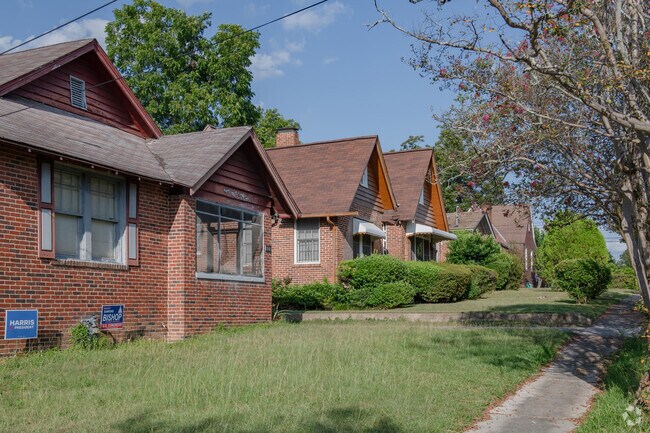 Rows of brick ranch-style homes define Napier Heights Historic District.