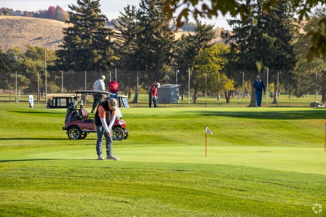 Golfers enjoy Suntides Golf Course along Pence Road near Gleed.