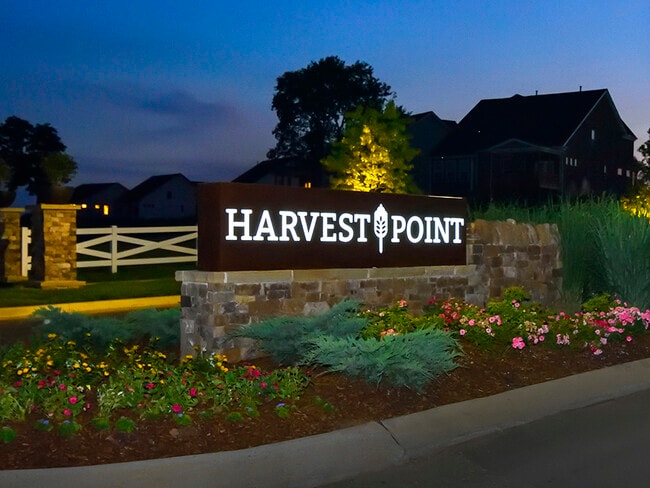 Harvest Point Entrance at Dusk
