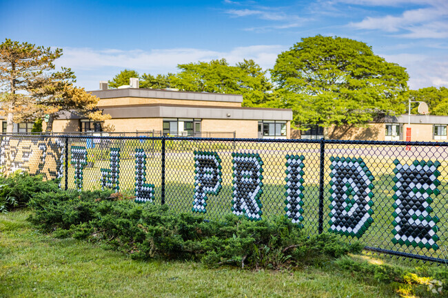 Thomas J. Lahey Elementary  in Greenlawn shows their school pride.