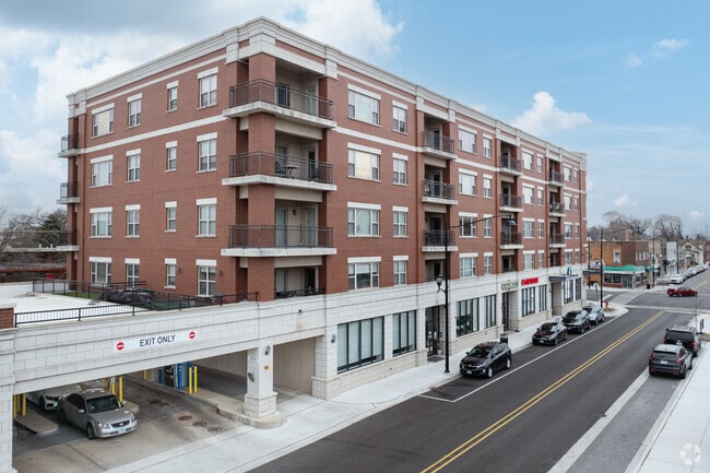 New multi-family condo complexes have developed around the Berwyn Metra station.