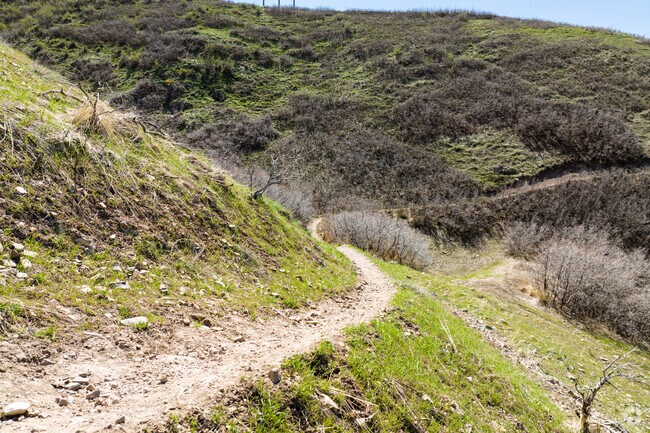 The Bonneville trail in Northridge is a scenic hiking trail that winds through the foothills of the Wasatch Mountains.